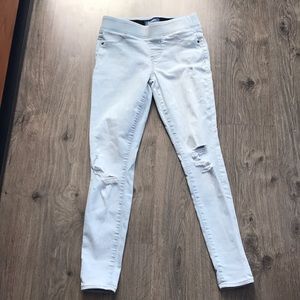 Old Navy White Washed Skinny Jeans